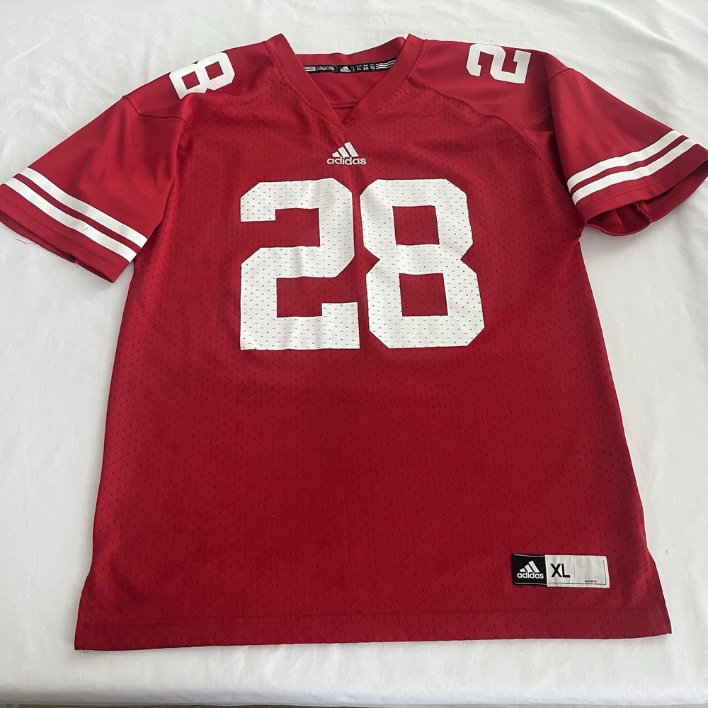 Wisconsin Badgers Adidas Football Jersey Youth XL